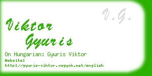 viktor gyuris business card